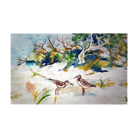 Betsy Drake DM487G 30 X 50 In. Trees & Beach Door Mat - Large